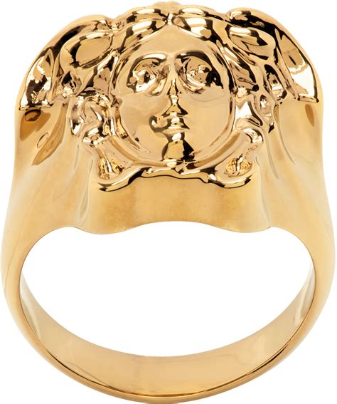 versace crystal la medusa ring|Versace Medusa ring for sale.